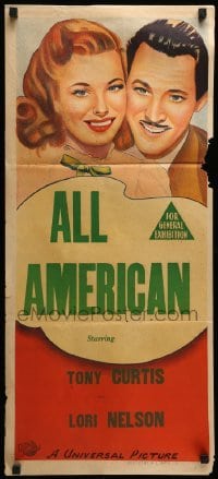 2r984 UNIVERSAL Aust daybill '50s cool different stone litho artwork, All American!