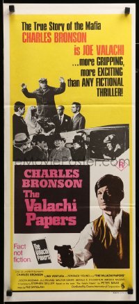 2r986 VALACHI PAPERS Aust daybill '73 directed by Terence Young, Charles Bronson in the mob!