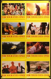 2r349 FOR YOUR EYES ONLY Aust LC poster '81 different images of Roger Moore as James Bond 007!