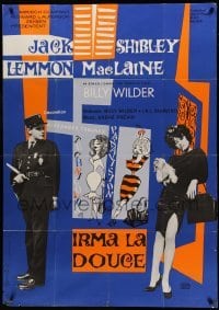 2r536 IRMA LA DOUCE German 33x47 '63 Billy Wilder, different Shirley MacLaine & Jack Lemmon!