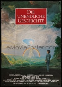 2r541 NEVERENDING STORY German 33x47 '84 Wolfgang Petersen, different fantasy art by Ulde Rico!