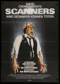 2r548 SCANNERS German 33x47 '81 David Cronenberg, in 20 seconds your head explodes!