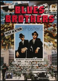 2r578 BLUES BROTHERS German '80 completely different image of John Belushi & Dan Aykroyd!