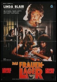 2r585 CHAINED HEAT German '83 Linda Blair, 2000 chained women stripped of everything they had!
