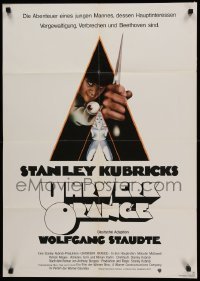 2r591 CLOCKWORK ORANGE German '72 Stanley Kubrick classic, Philip Castle art of Malcolm McDowell!