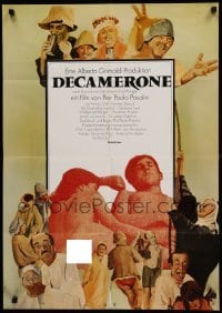 2r605 DECAMERON German '71 Pier Paolo Pasolini's Italian comedy, Hoss artwork!