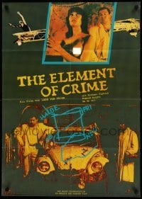 2r616 ELEMENT OF CRIME German '85 Lars von Trier's Forbrydelsens Element, Danish!