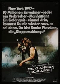 2r620 ESCAPE FROM NEW YORK German '81 John Carpenter, cool different image of Kurt Russell!