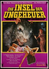 2r632 FOOD OF THE GODS German '77 different art of giant rat feasting on sexy girl!