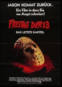 2r637 FRIDAY THE 13th - THE FINAL CHAPTER German '84 Part IV, slasher sequel, Jason's unlucky day!