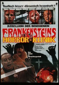 2r646 HORROR HOSPITAL German '75 Michael Gough, English sci-fi horror, great images!