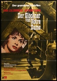 2r654 HUNCHBACK OF NOTRE DAME German R70s Anthony Quinn as Quasimodo, sexy Gina Lollobrigida!