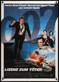 2r671 LICENCE TO KILL German '89 Timothy Dalton as James Bond, he's out for revenge!