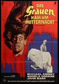 2r688 NIGHT OF THE BLOOD BEAST German '62 different artwork of monster hand holding severed head!