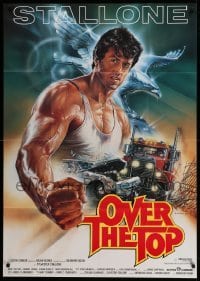 2r694 OVER THE TOP German '87 pro arm-wrestler Sylvester Stallone, artwork by Casaro!