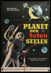 2r735 WAR OF THE SATELLITES German '63 the ultimate in scientific monsters, cool astronaut art!