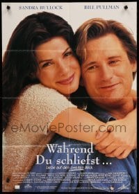 2r736 WHILE YOU WERE SLEEPING German '95 Bill Pullman, pretty Sandra Bullock, Jack Warden!