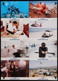 2r356 LICENCE TO KILL set #2 German LC poster '89 Timothy Dalton as Bond, Carey Lowell, action!