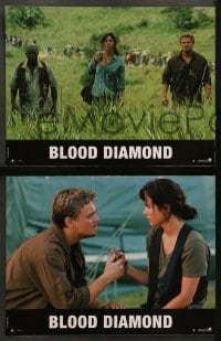 2r271 BLOOD DIAMOND 6 French LCs '07 Edward Zwick directed, Leonardo DiCaprio & Djimon Hounsou!