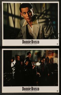 2r285 DONNIE BRASCO 6 French LCs '97 Al Pacino is betrayed by undercover cop Johnny Depp!