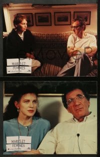 2r214 HUSBANDS & WIVES 8 French LCs '92 Woody Allen, Mia Farrow, Liam Neeson!
