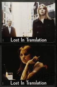 2r221 LOST IN TRANSLATION 8 French LCs '03 Bill Murray & Scarlett Johansson in Tokyo, Sofia Coppola