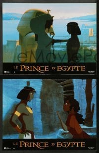 2r166 PRINCE OF EGYPT 12 French LCs '98 Dreamworks historical cartoon with Moses & Rameses!
