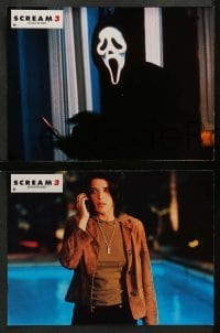 2r169 SCREAM 3 12 French LCs '00 by Neve Campbell, Courteney Cox, David Arquette & Posey!