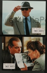 2r171 TWO JAKES 12 French LCs '91 cool images of Jack Nicholson, sexy Madeleine Stowe!