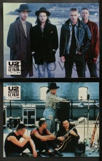 2r172 U2 RATTLE & HUM 12 French LCs '88 Irish rockers Bono, The Edge, Larry Mullen Jr!