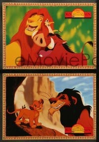 2r122 LION KING 7 German LCs '94 classic Disney cartoon set in Africa, great different images!