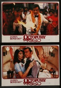 2r092 OCTOPUSSY 24 German LCs '83 Maud Adams & Roger Moore as James Bond 007, different images!
