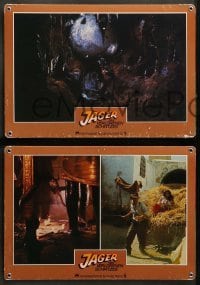 2r109 RAIDERS OF THE LOST ARK 10 German LCs '81 great images of Harrison Ford as Indiana Jones!