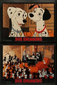 2r087 ONE HUNDRED & ONE DALMATIANS 8 Spanish LCs R90s classic Walt Disney canine family cartoon!