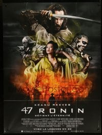 2s597 47 RONIN French 1p '14 cool montage with Keanu Reeves wielding sword over top cast!