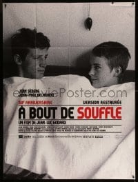 2s599 A BOUT DE SOUFFLE French 1p R10 Jean-Luc Godard classic, Jean Seberg, Jean-Paul Belmondo
