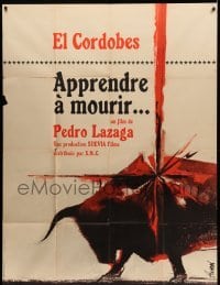 2s622 APRENDIENDO A MORIR French 1p '62 Pedro Lazaga, El Cordobes, cool Hurel bullfighting art!