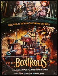 2s644 BOXTROLLS French 1p '14 CGI aniamted fantasy, Simon Pegg, Elle Fanning, great image!