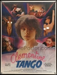 2s667 CLEMENTINE TANGO French 1p '83 montage of teen Claire Pascal & naked cabaret dancers!