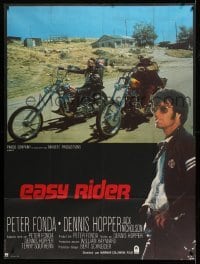 2s705 EASY RIDER French 1p R80s Peter Fonda, motorcycle biker classic directed by Dennis Hopper!