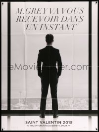 2s727 FIFTY SHADES OF GREY teaser French 1p '15 Jamie Dornan as Christian looking out window!
