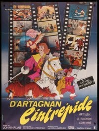 2s748 GLORIOUS MUSKETEERS French 1p '74 D'Artagnan l'intrepide, great cartoon film strip art!
