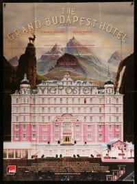 2s754 GRAND BUDAPEST HOTEL French 1p '14 directed by Wes Anderson, great artwork!