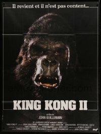 2s794 KING KONG LIVES French 1p '86 great different close up of the huge unhappy ape!