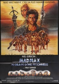 2s819 MAD MAX BEYOND THUNDERDOME CinePoster REPRO French 1p '85 Amsel art of Gibson & Tina Turner!