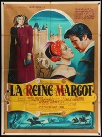 2s886 QUEEN MARGOT French 1p '54 great Boris Grinsson art of Jeanne Moreau & her lover!