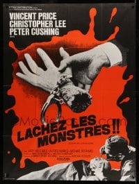 2s913 SCREAM & SCREAM AGAIN French 1p '70 Vincent Price, Xarrie art of handcuffed severed hand!