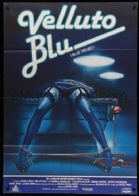 2s296 BLUE VELVET Italian 1p '86 directed by David Lynch, gruesome pool table art by Enzo Sciotti!