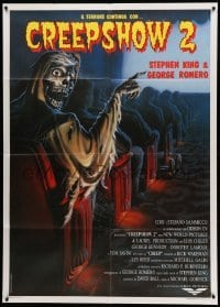 2s306 CREEPSHOW 2 Italian 1p '87 Tom Savini, great Winters artwork of skeleton guy in theater!