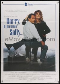 2s437 WHEN HARRY MET SALLY Italian 1p '89 different image of Billy Crystal & Meg Ryan, Rob Reiner!